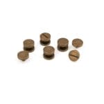 Antique brass Chicago screw post 10x6mm flat head hardware for belts and handbags