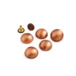 BR588DOME 15-175 AC | Avetco Leather Hides and Eva Foam BR588 Brushed Dome Rivets