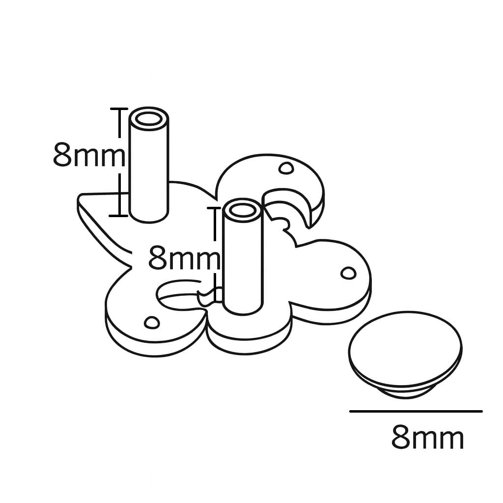 Fleur de Lis Decorative Rivets 1