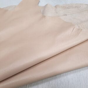 Pearlized Metallic Lambskin Leather 2 oz Natural