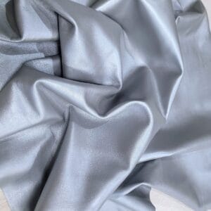 Pearlized Metallic Lambskin Leather 2 oz Silver