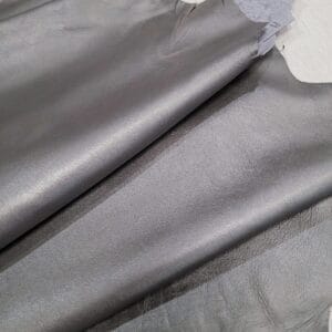 Pearlized Metallic Lambskin Leather 2 oz Steel Gray