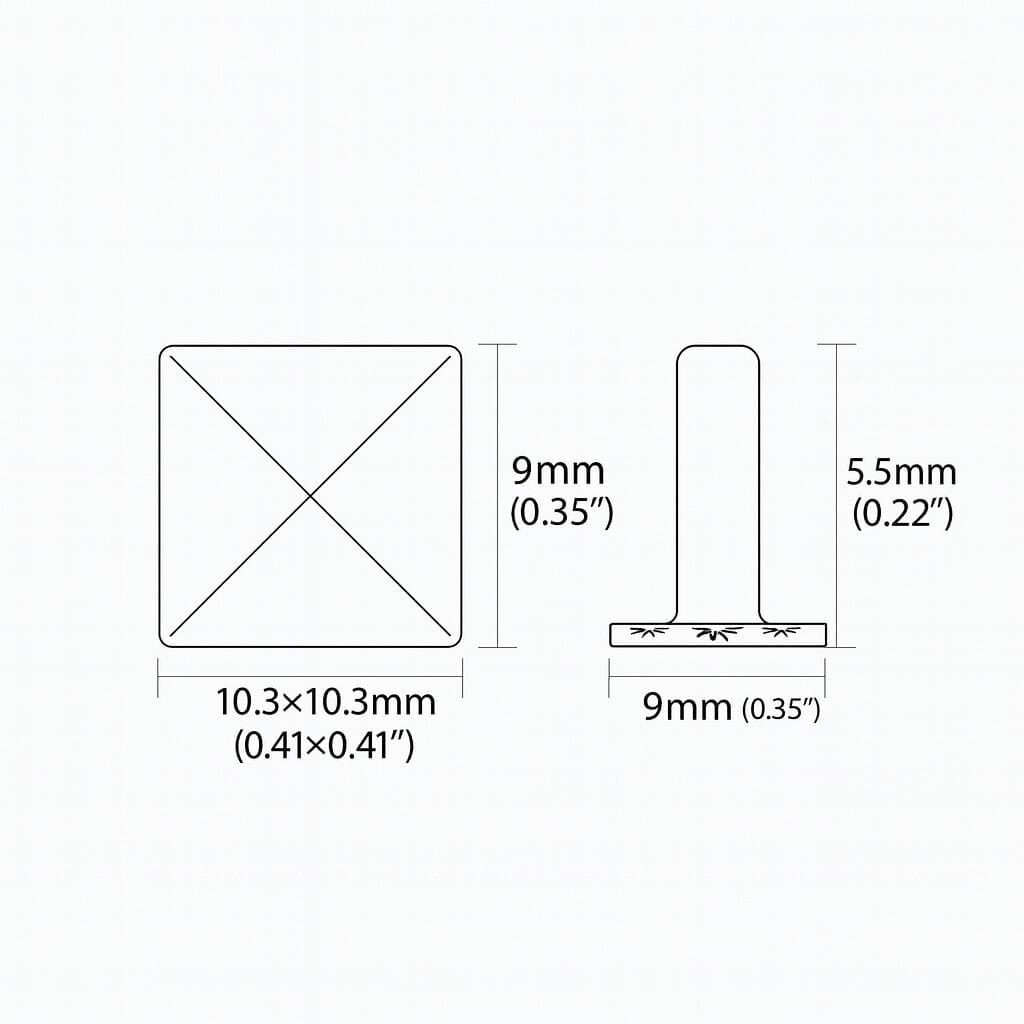 Pyramid Rivets R630 103 x 103