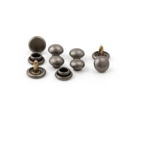 R588 Antique Nickel 65mm | Avetco Leather Hides and Eva Foam R588 Dome Rivets Antique Nickel