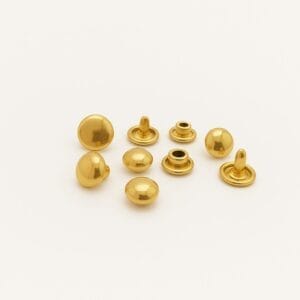 R588 Gold 6.5-7.8mm | Avetco Leather Hides and Eva Foam R588 Dome Rivets Gold