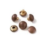 R598 dome rivet in Antique Copper with matching back cap