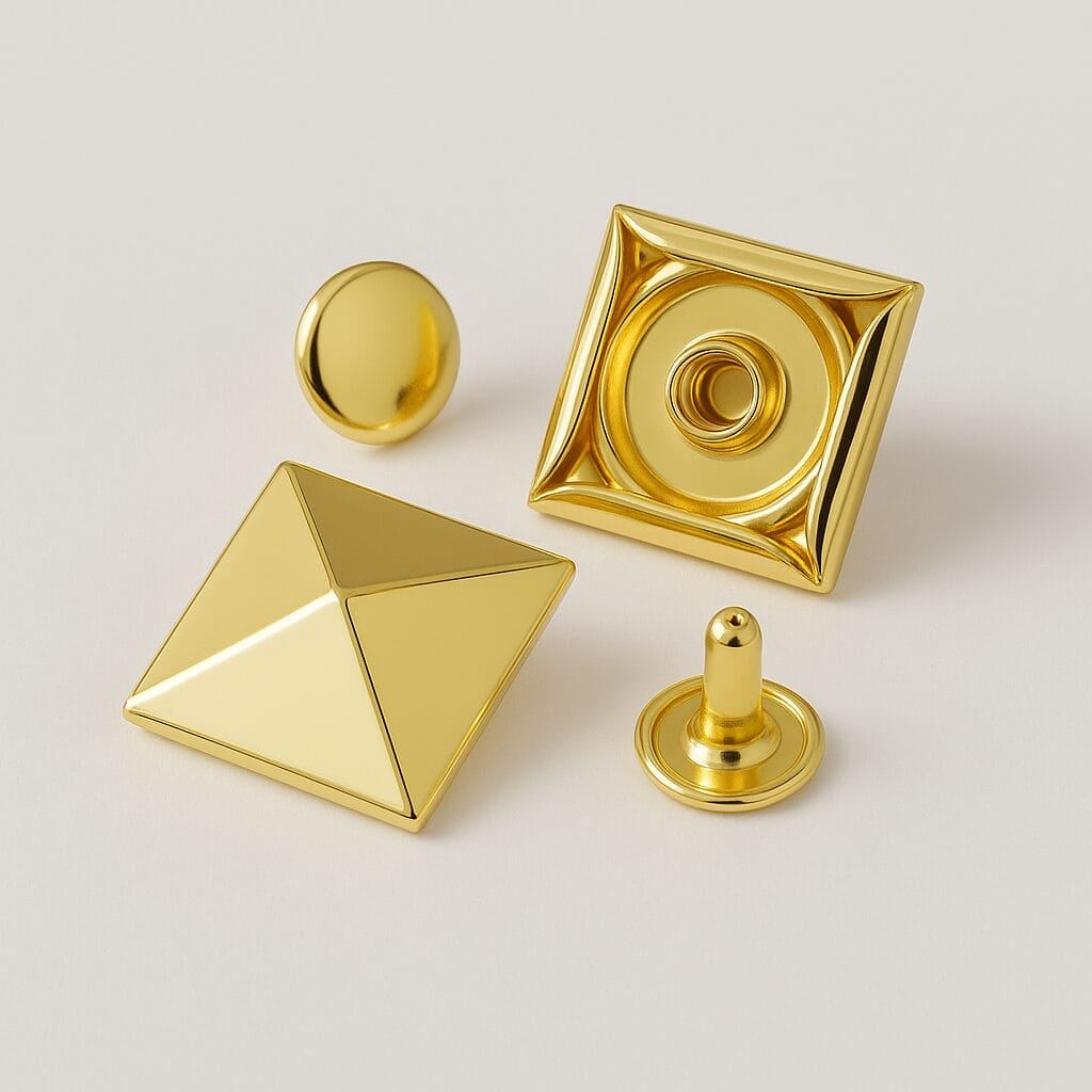 R630-Pyramid Rivet-20mm Gold-Avetco