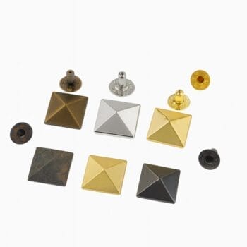 R630 Pyramid Rivet all colors | Avetco Leather Hides and Eva Foam Pyramid Rivets R630- rivets with post backing for fashion and leatherwork