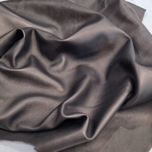 Pearlized Metallic Lambskin Leather 2 oz Dark Olive