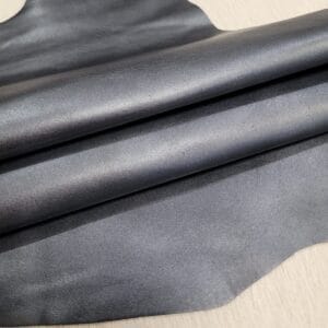 Pearlized Metallic Lambskin Leather 2 oz Pewter