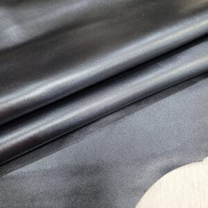 Pearlized Metallic Lambskin Leather 2 oz Gunmetal