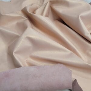 Pearlized Metallic Lambskin Leather 2 oz Peach
