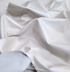 Pearlized Metallic Lambskin Leather 2 oz White