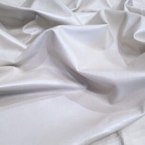 Pearlized Metallic Lambskin Leather 2 oz White