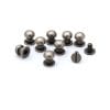Screw Post- Round Head- 7 x 9mm Pewter Round Head Chicago Screw Post 7x9mm Brushed Pewter