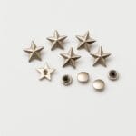 Star Double Side Rivets - AR13 | Avetco Leather Hides and Eva Foam star double-side rivet AR13 showing front and back views
