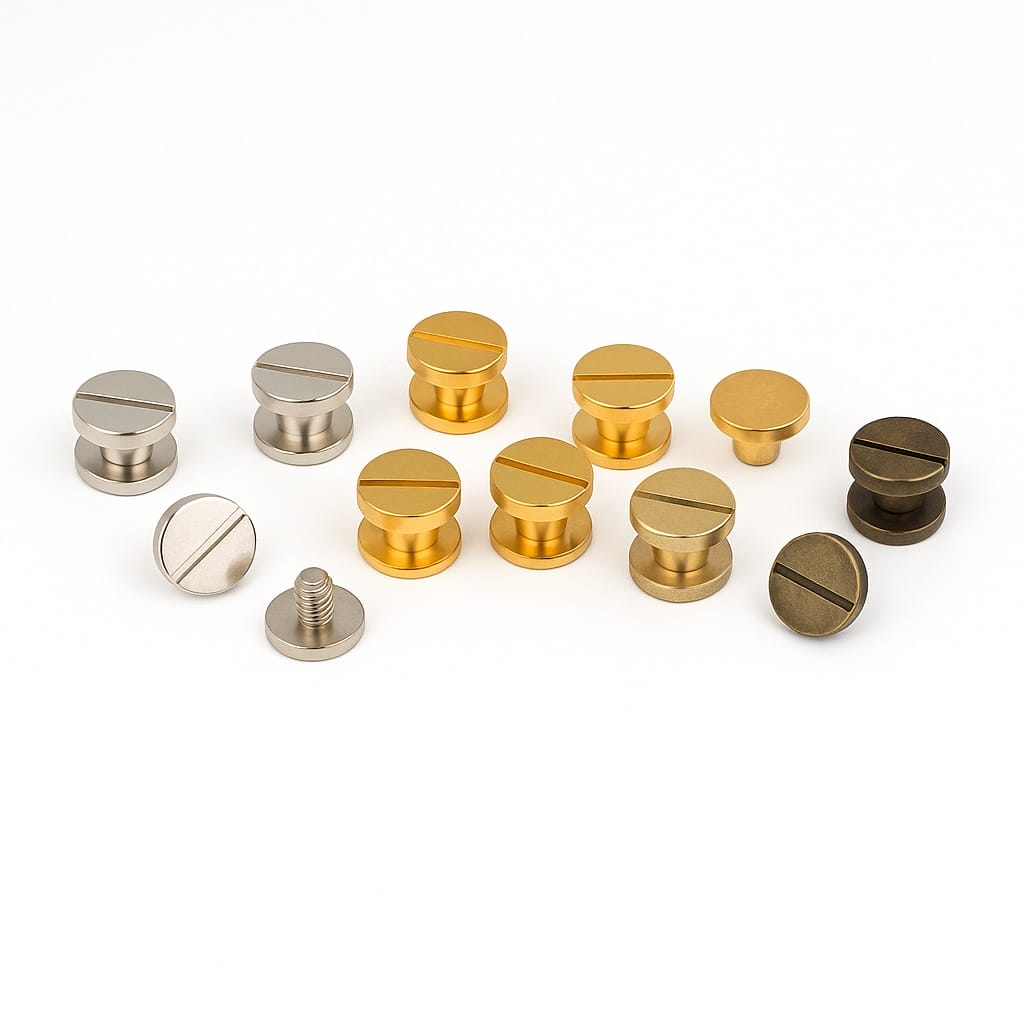 chicago-screw-post-10x4mm-mixed-finishes-for-belts-and-bags