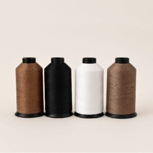 Nylon bonded thread in neutral and earth-tone color variations.-Avetco