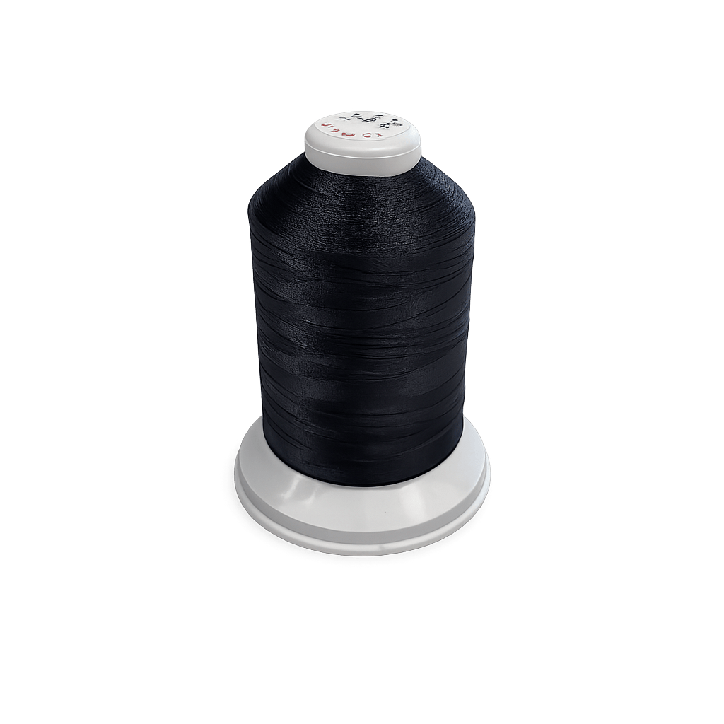 Black B46 bonded nylon thread 100g spool for leather upholstery and industrial sewing